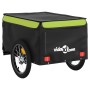 Remolque para bicicleta hierro negro y verde 45 kg