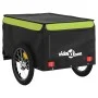 Remolque para bicicleta hierro negro y verde 45 kg by vidaXL, Bicycle trailers - Ref: Foro24-94109, Price: 96,96 €, Discount: %