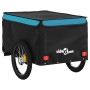 Remolque para bicicleta hierro negro y azul 30 kg