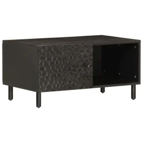 Mesa de centro madera maciza de mango negra 80x50x40 cm by vidaXL, Coffee table - Ref: Foro24-356823, Price: 70,79 €, Discoun...