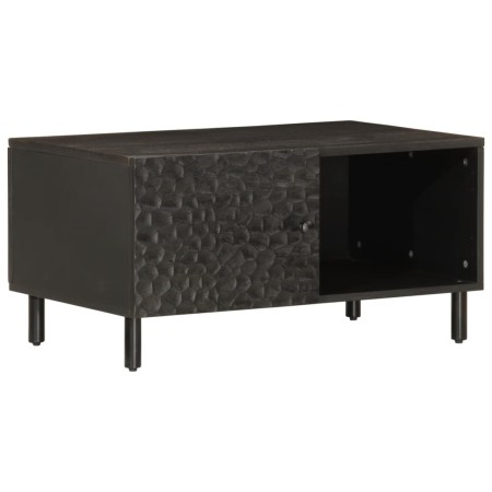 Mesa de centro madera maciza de mango negra 80x50x40 cm by vidaXL, Coffee table - Ref: Foro24-356823, Price: 71,38 €, Discoun...