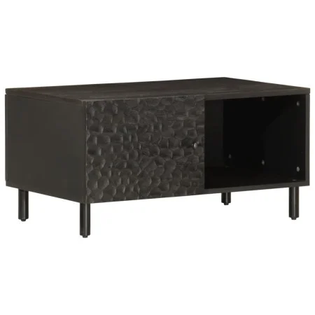 Mesa de centro madera maciza de mango negra 80x50x40 cm de vidaXL, Mesas de centro - Ref: Foro24-356823, Precio: 70,79 €, Des...