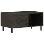 Mesa de centro madera maciza de mango negra 80x50x40 cm de vidaXL, Mesas de centro - Ref: Foro24-356823, Precio: 70,79 €, Des...