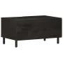 Mesa de centro madera maciza de mango negra 80x50x40 cm de vidaXL, Mesas de centro - Ref: Foro24-356823, Precio: 70,79 €, Des...