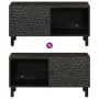 Mesa de centro madera maciza de mango negra 80x50x40 cm de vidaXL, Mesas de centro - Ref: Foro24-356823, Precio: 70,79 €, Des...