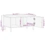 Mesa de centro madera maciza de mango negra 80x50x40 cm de vidaXL, Mesas de centro - Ref: Foro24-356823, Precio: 70,79 €, Des...
