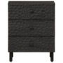 Mesita de noche madera maciza de mango negra 50x33x60 cm de vidaXL, Mesitas de noche - Ref: Foro24-356828, Precio: 97,82 €, D...
