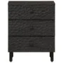 Mesita de noche madera maciza de mango negra 50x33x60 cm de vidaXL, Mesitas de noche - Ref: Foro24-356828, Precio: 96,53 €, D...