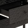 Mesita de noche madera maciza de mango negra 50x33x60 cm de vidaXL, Mesitas de noche - Ref: Foro24-356828, Precio: 97,82 €, D...
