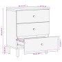 Mesita de noche madera maciza de mango negra 50x33x60 cm de vidaXL, Mesitas de noche - Ref: Foro24-356828, Precio: 97,82 €, D...
