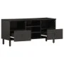 TV-Möbel aus massivem schwarzen Mangoholz 100x33x46 cm von vidaXL, TV-Möbel - Ref: Foro24-356837, Preis: 78,46 €, Rabatt: %