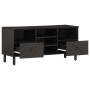 TV-Möbel aus massivem schwarzen Mangoholz 100x33x46 cm von vidaXL, TV-Möbel - Ref: Foro24-356837, Preis: 79,18 €, Rabatt: %