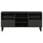 TV-Möbel aus massivem schwarzen Mangoholz 100x33x46 cm von vidaXL, TV-Möbel - Ref: Foro24-356837, Preis: 78,46 €, Rabatt: %