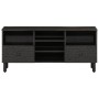 TV-Möbel aus massivem schwarzen Mangoholz 100x33x46 cm von vidaXL, TV-Möbel - Ref: Foro24-356837, Preis: 79,18 €, Rabatt: %