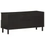 TV-Möbel aus massivem schwarzen Mangoholz 100x33x46 cm von vidaXL, TV-Möbel - Ref: Foro24-356837, Preis: 78,46 €, Rabatt: %