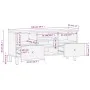 TV-Möbel aus massivem schwarzen Mangoholz 100x33x46 cm von vidaXL, TV-Möbel - Ref: Foro24-356837, Preis: 78,46 €, Rabatt: %
