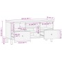 TV-Möbel aus massivem schwarzen Mangoholz 100x33x46 cm von vidaXL, TV-Möbel - Ref: Foro24-356837, Preis: 79,18 €, Rabatt: %