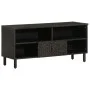 Mueble de TV madera maciza de mango negro 100x33x46 cm de vidaXL, Muebles TV - Ref: Foro24-356835, Precio: 67,55 €, Descuento: %