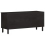 TV-Möbel aus massivem schwarzen Mangoholz 100x33x46 cm von vidaXL, TV-Möbel - Ref: Foro24-356835, Preis: 68,18 €, Rabatt: %