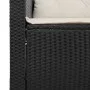 Sofá de jardín de 3 plazas con cojines ratán sintético negro by vidaXL, Outdoor sofas - Ref: Foro24-365829, Price: 236,11 €, ...