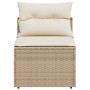 Sofá de jardín sin reposabrazos 2 uds y cojines ratán PE beige by vidaXL, Outdoor sofas - Ref: Foro24-365834, Price: 143,19 €...