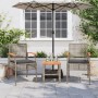 Sillas de jardín con cojín 2 uds ratán PE gris y madera acacia by vidaXL, Garden chairs - Ref: Foro24-366248, Price: 114,97 €...