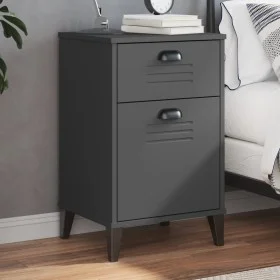 Mesita de noche VIKEN madera de ingeniería gris antracita by vidaXL, Nightstands - Ref: Foro24-374916, Price: 69,72 €, Discou...