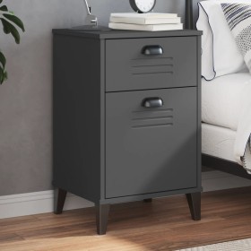 Mesita de noche VIKEN madera de ingeniería gris antracita by vidaXL, Nightstands - Ref: Foro24-374916, Price: 70,85 €, Discou...