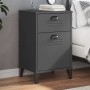 Mesita de noche VIKEN madera de ingeniería gris antracita by vidaXL, Nightstands - Ref: Foro24-374916, Price: 70,85 €, Discou...