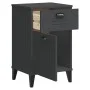 Mesita de noche VIKEN madera de ingeniería gris antracita by vidaXL, Nightstands - Ref: Foro24-374916, Price: 69,70 €, Discou...