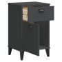 Mesita de noche VIKEN madera de ingeniería gris antracita by vidaXL, Nightstands - Ref: Foro24-374916, Price: 70,85 €, Discou...
