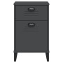 Mesita de noche VIKEN madera de ingeniería gris antracita by vidaXL, Nightstands - Ref: Foro24-374916, Price: 70,85 €, Discou...