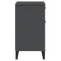 Mesita de noche VIKEN madera de ingeniería gris antracita by vidaXL, Nightstands - Ref: Foro24-374916, Price: 69,70 €, Discou...