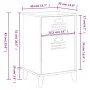 Mesita de noche VIKEN madera de ingeniería gris antracita by vidaXL, Nightstands - Ref: Foro24-374916, Price: 69,70 €, Discou...