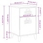 Mesita de noche VIKEN madera de ingeniería gris antracita by vidaXL, Nightstands - Ref: Foro24-374916, Price: 70,85 €, Discou...
