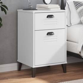Mesita de noche VIKEN madera de ingeniería blanca by vidaXL, Nightstands - Ref: Foro24-374914, Price: 57,25 €, Discount: %