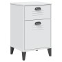 Mesita de noche VIKEN madera de ingeniería blanca by vidaXL, Nightstands - Ref: Foro24-374914, Price: 57,25 €, Discount: %