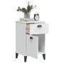 Nachttisch VIKEN aus weißem Holzwerkstoff von vidaXL, Nachttische - Ref: Foro24-374914, Preis: 56,51 €, Rabatt: %