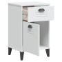 Mesita de noche VIKEN madera de ingeniería blanca by vidaXL, Nightstands - Ref: Foro24-374914, Price: 57,25 €, Discount: %