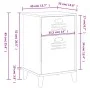 Nachttisch VIKEN aus weißem Holzwerkstoff von vidaXL, Nachttische - Ref: Foro24-374914, Preis: 56,51 €, Rabatt: %
