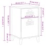 Nachttisch VIKEN aus weißem Holzwerkstoff von vidaXL, Nachttische - Ref: Foro24-374914, Preis: 57,25 €, Rabatt: %