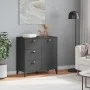 Vitrine VIKEN aus anthrazitgrauem Ingenieurholz 80x40x80 cm von vidaXL, Sideboards - Ref: Foro24-374940, Preis: 154,34 €, Rab...