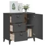 Vitrine VIKEN aus anthrazitgrauem Ingenieurholz 80x40x80 cm von vidaXL, Sideboards - Ref: Foro24-374940, Preis: 154,34 €, Rab...