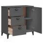 Vitrine VIKEN aus anthrazitgrauem Ingenieurholz 80x40x80 cm von vidaXL, Sideboards - Ref: Foro24-374940, Preis: 154,34 €, Rab...