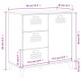 Vitrine VIKEN aus anthrazitgrauem Ingenieurholz 80x40x80 cm von vidaXL, Sideboards - Ref: Foro24-374940, Preis: 156,82 €, Rab...