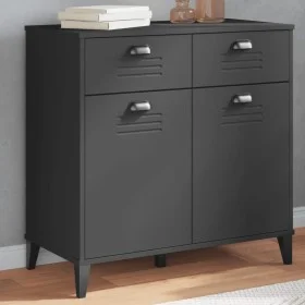 Vitrine VIKEN aus anthrazitgrauem Ingenieurholz 80x40x80 cm von vidaXL, Sideboards - Ref: Foro24-374937, Preis: 153,16 €, Rab...