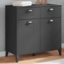 Vitrine VIKEN aus anthrazitgrauem Ingenieurholz 80x40x80 cm von vidaXL, Sideboards - Ref: Foro24-374937, Preis: 155,74 €, Rab...