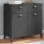 Vitrine VIKEN aus anthrazitgrauem Ingenieurholz 80x40x80 cm von vidaXL, Sideboards - Ref: Foro24-374937, Preis: 153,16 €, Rab...