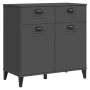 Vitrine VIKEN aus anthrazitgrauem Ingenieurholz 80x40x80 cm von vidaXL, Sideboards - Ref: Foro24-374937, Preis: 153,16 €, Rab...