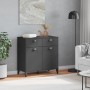 Vitrine VIKEN aus anthrazitgrauem Ingenieurholz 80x40x80 cm von vidaXL, Sideboards - Ref: Foro24-374937, Preis: 155,74 €, Rab...